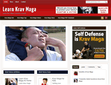 Tablet Screenshot of learnkravmaga.net